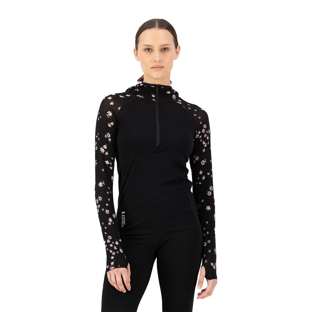 Bella Merino Long Sleeve Hood - Base Layer