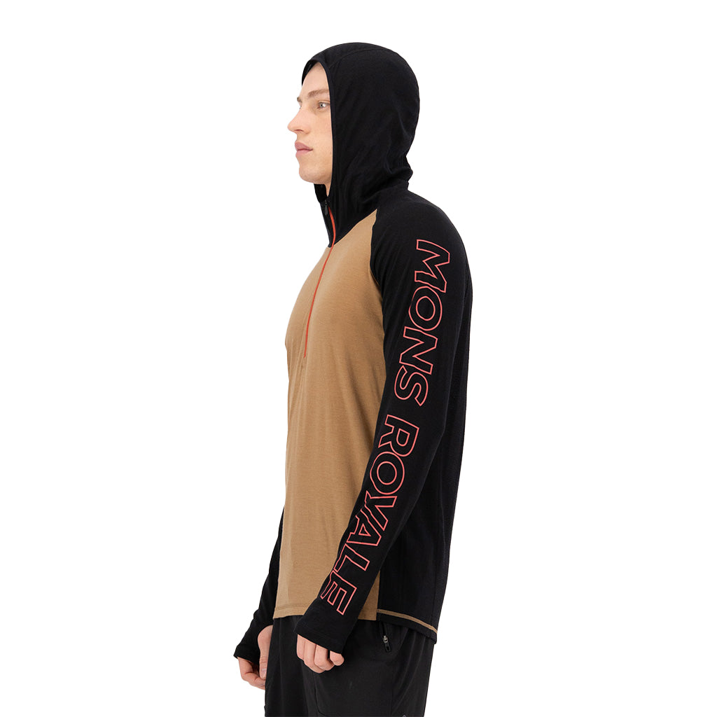 Temple Merino Long Sleeve Hood - Base Layer