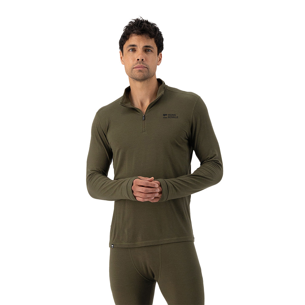 Cascade Merino Base Layer 1/4 Zip Long Sleeve - Base Layer