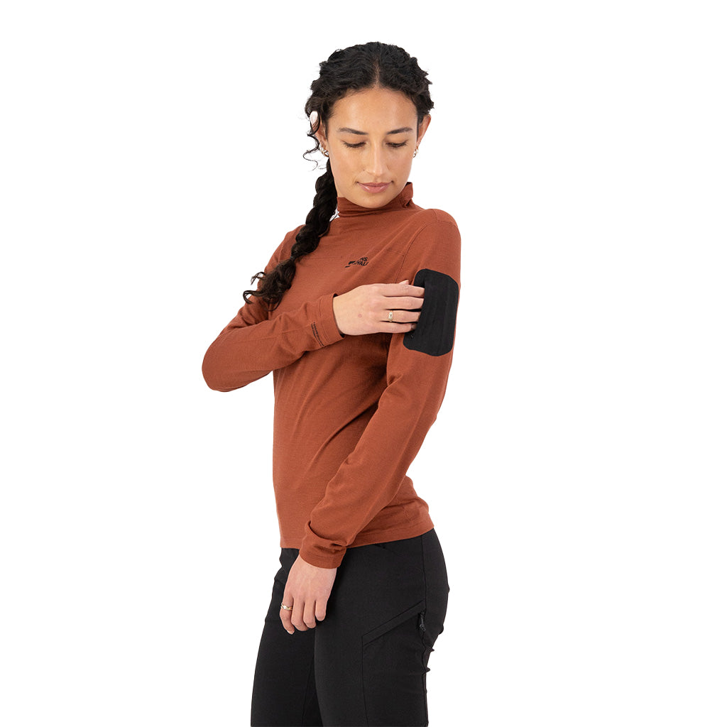 Diversion Merino Mock Neck - Long Sleeve T-Shirt