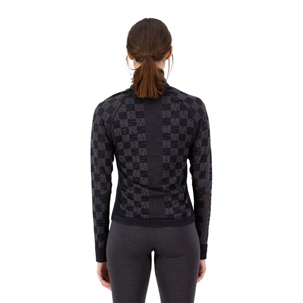Ascender Merino Seamless Mock Neck Long Sleeve - Base Layer