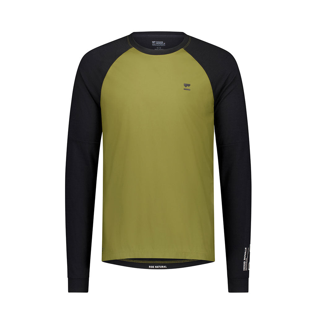 Mens Tarn Merino Bike Wind Jersey - Long Sleeve T-Shirt