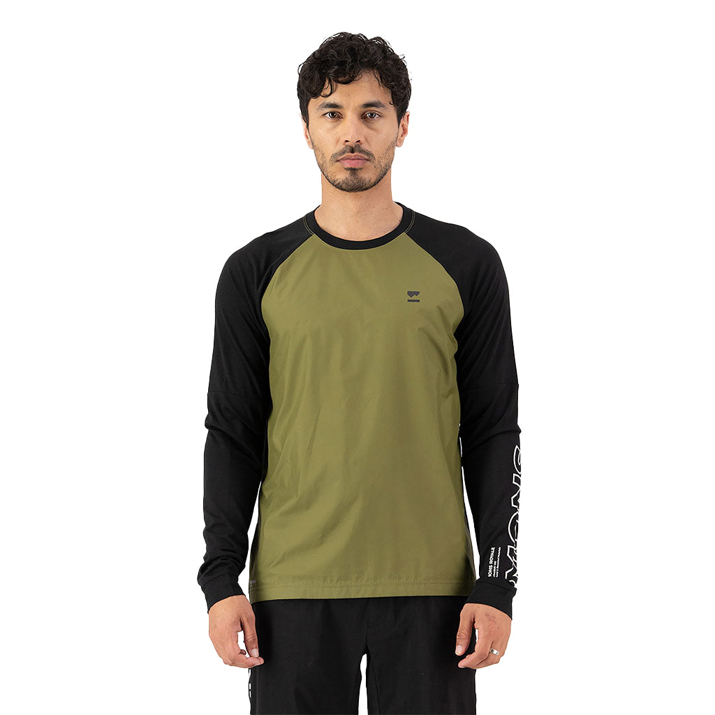 Mens Tarn Merino Bike Wind Jersey - Long Sleeve T-Shirt