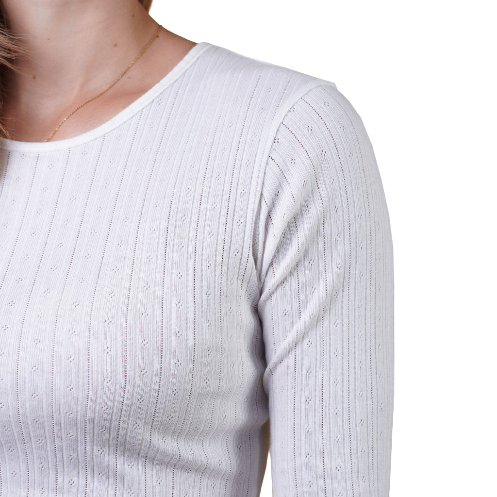 Pointelle - Longsleeve T-Shirt