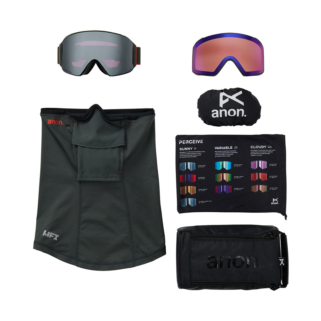 M4 (Cylindrical) - Goggle w/Spare Lens & Neckwarmer