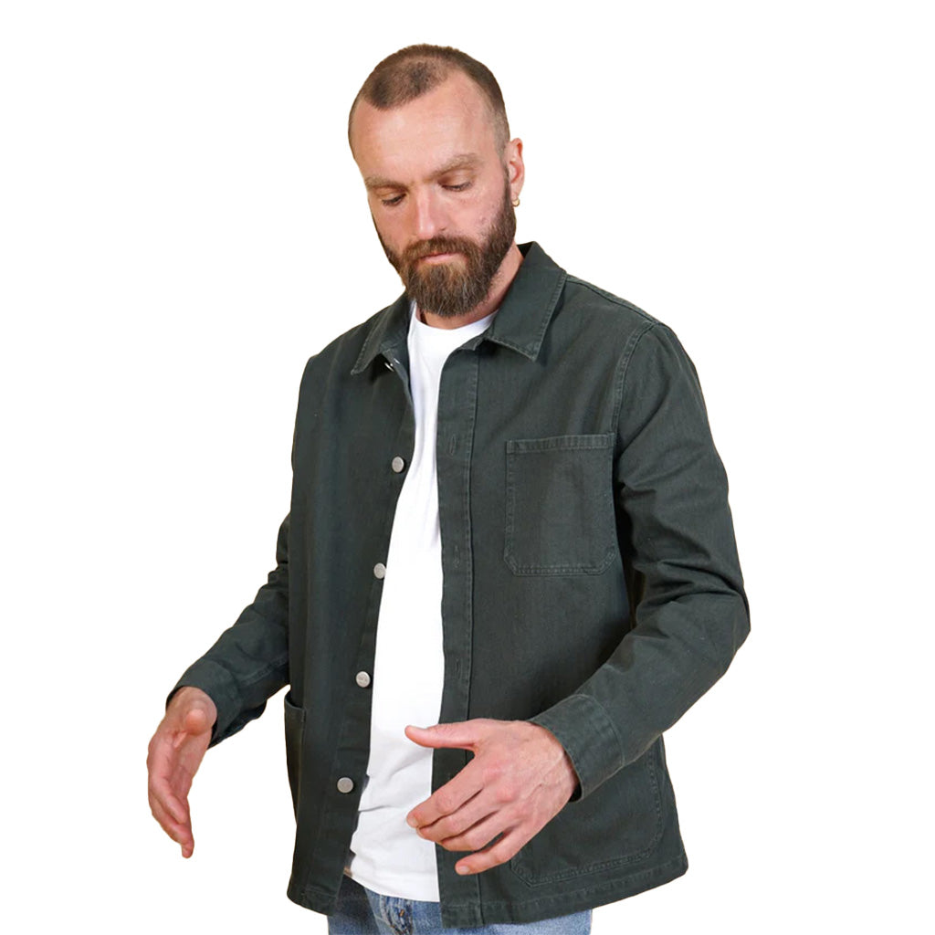 Kilian Herringbone Overshirt - Shirts
