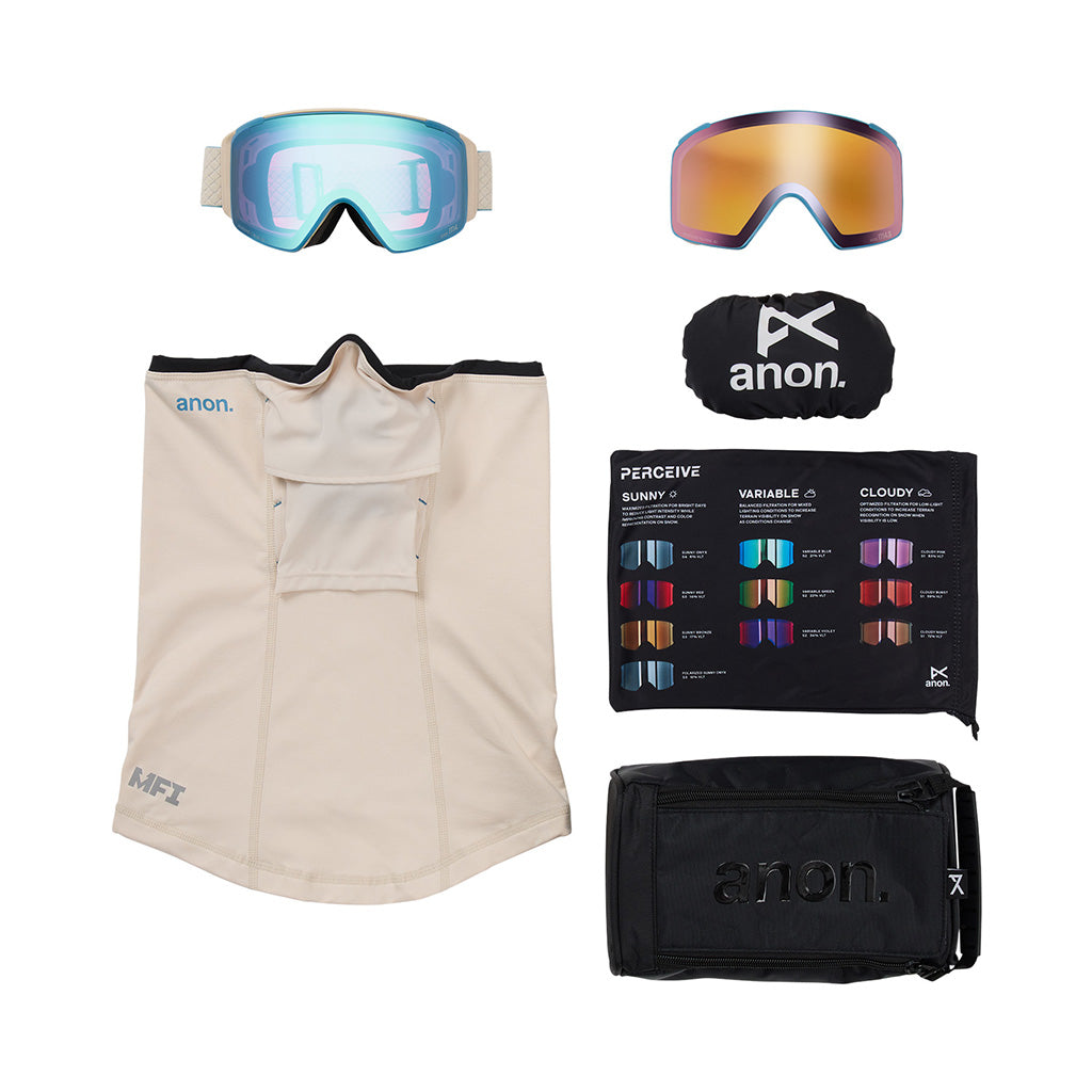 M4S (Cylindrical) - Goggle w/Spare Lens & Neckwarmer