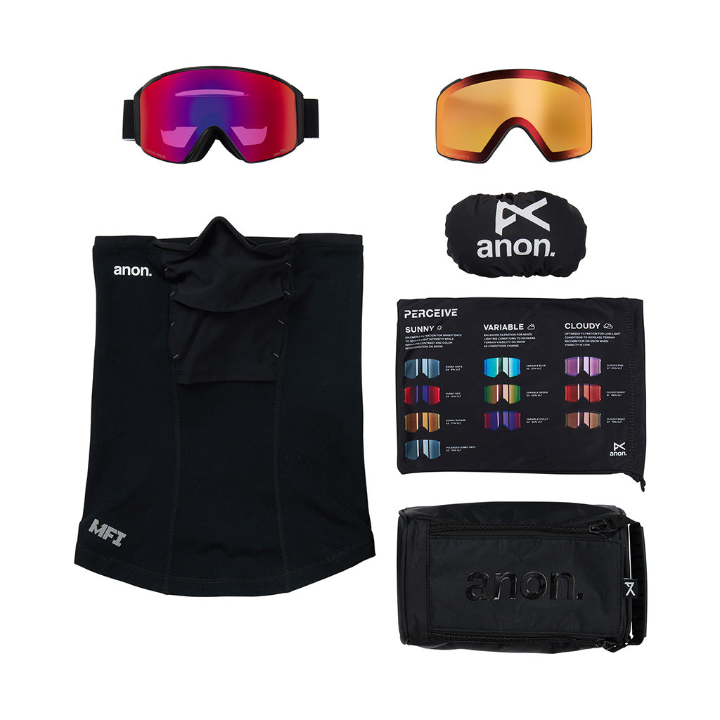 M4S (Cylindrical) - Goggle w/Spare Lens & Neckwarmer