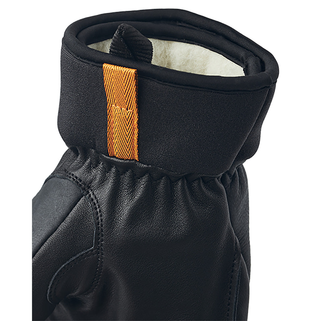 Army Leather Wool Terry 5 Finger - Gloves