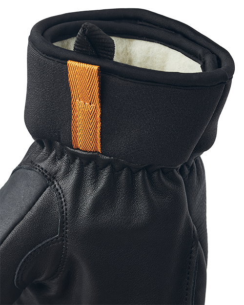 Army Leather Wool Terry 5 Finger - Gloves