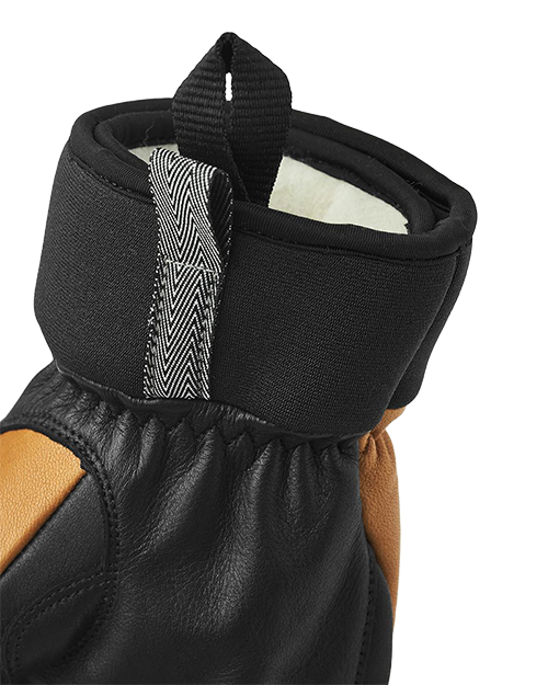 Army Leather Wool Terry 5 Finger - Gloves