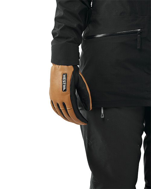 Army Leather Wool Terry 5 Finger - Gloves