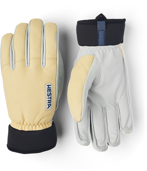 Army Leather Wool Terry - Mittens