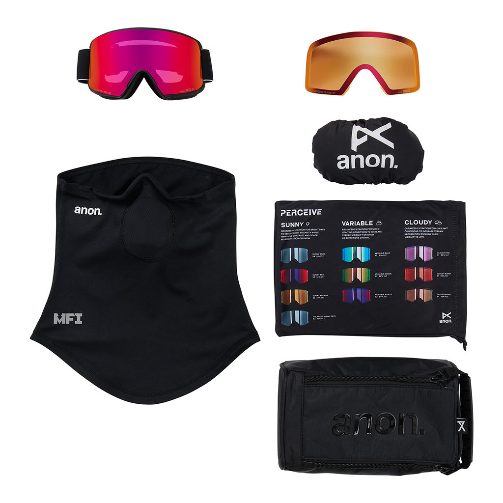 M6S Low Bridge - Goggle w/Spare Lens & Neckwarmer