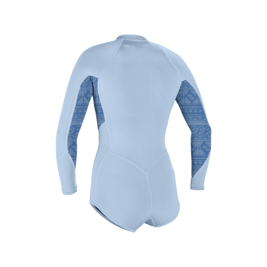 Wms Bahia 2/1 Front Zip L/S Short Spring - Neoprene bottom