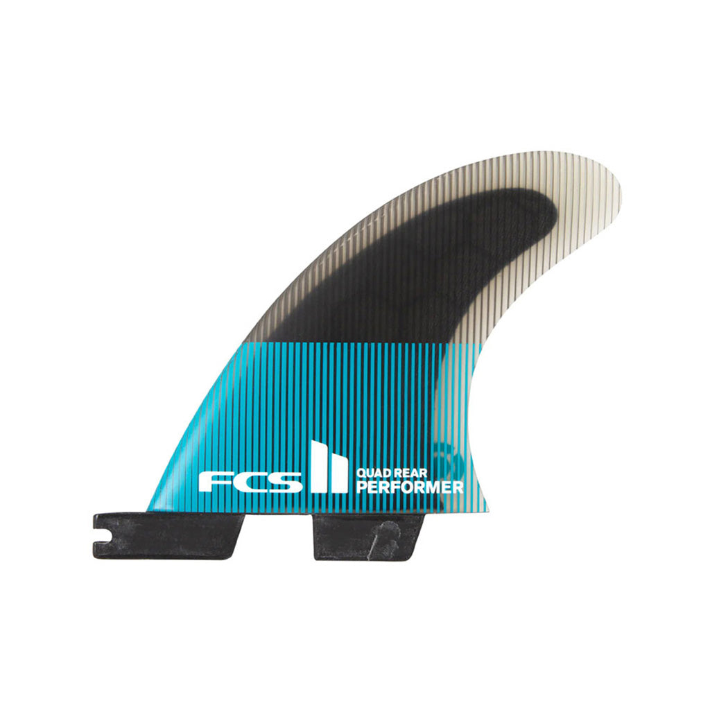 FCS II Performer PC Large Teal Quad Rear Fins - Finn