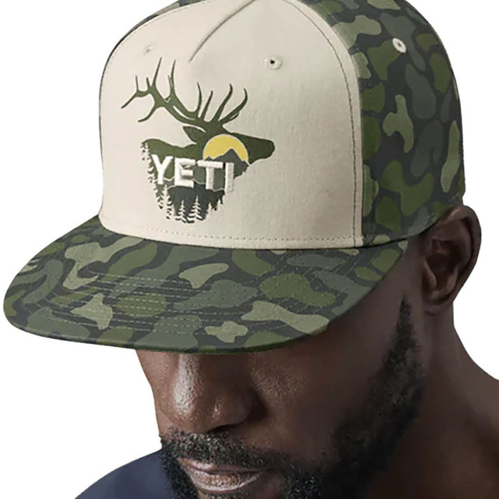 Sunrise Elk 5 Panel Flat Brim - Cap