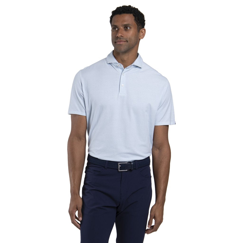 Hollow Pima Print S/S - Polo