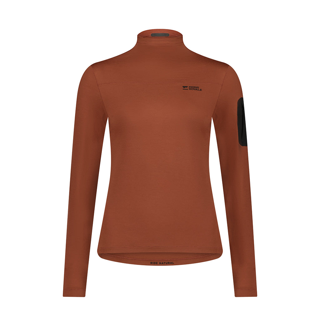 Diversion Merino Mock Neck - Long Sleeve T-Shirt
