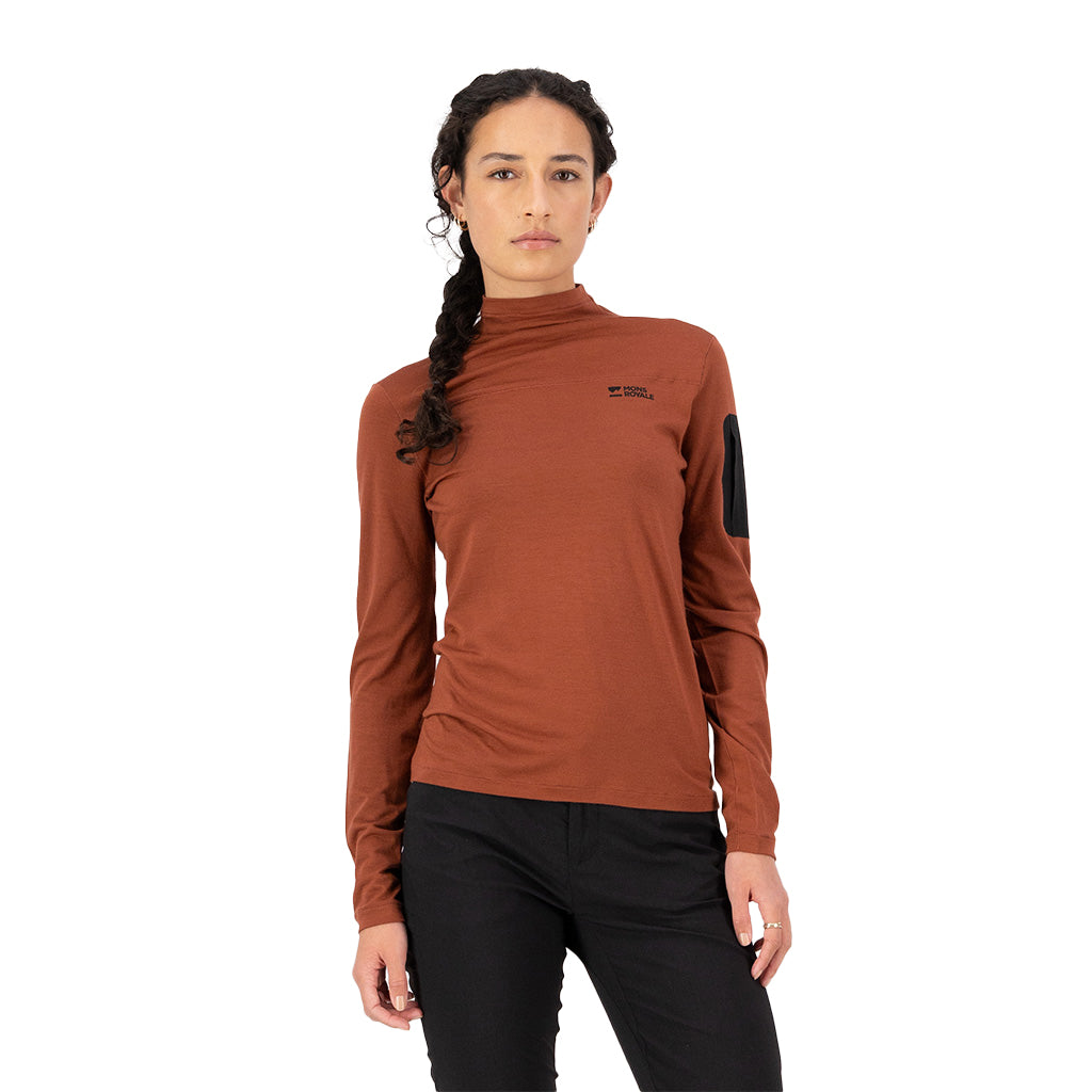 Diversion Merino Mock Neck - Long Sleeve T-Shirt