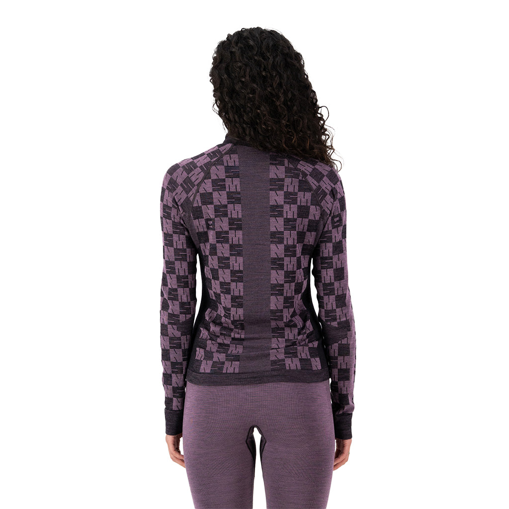 Ascender Merino Seamless Mock Neck Long Sleeve - Base Layer