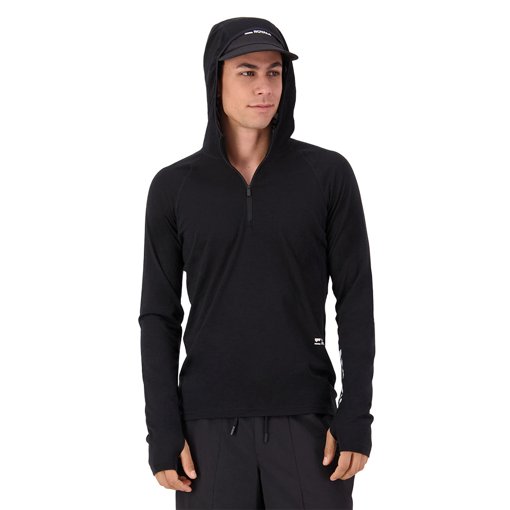 Temple Merino Long Sleeve Hood - Base Layer