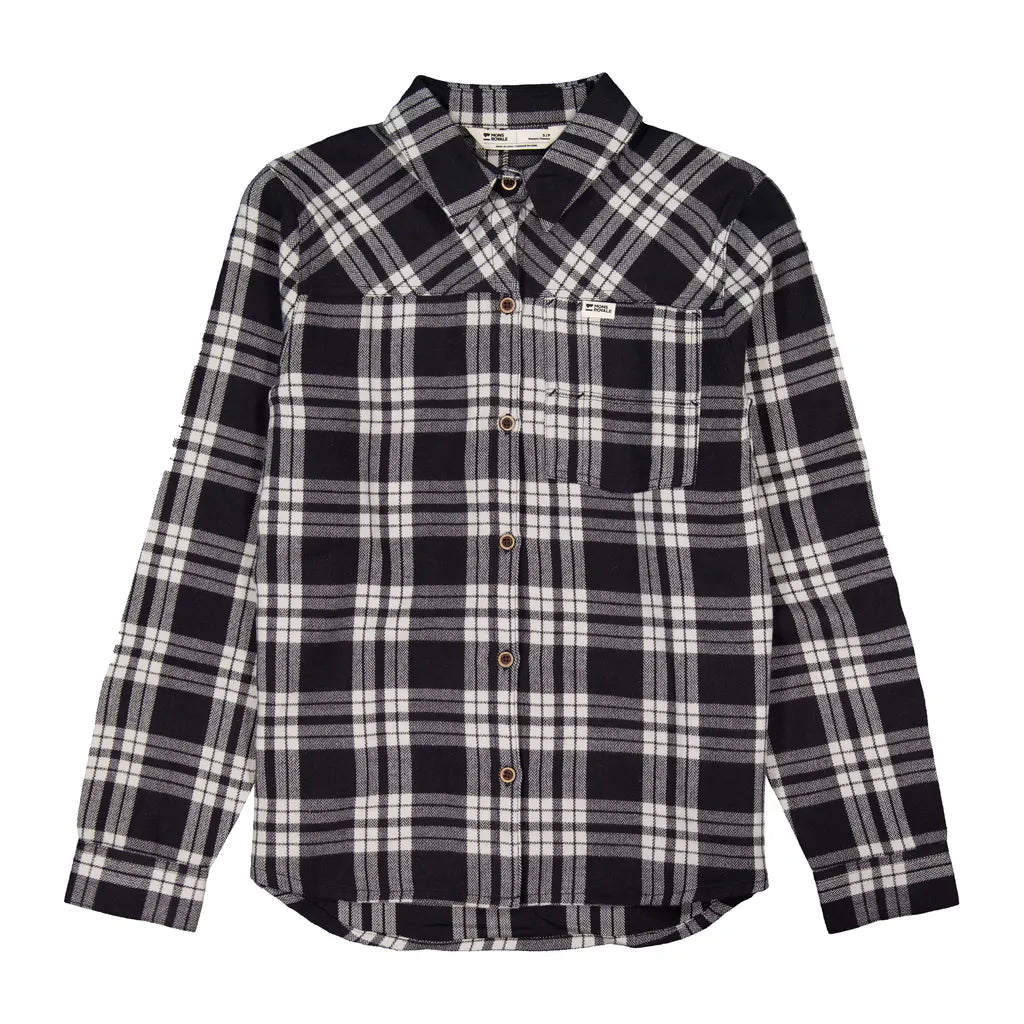 AT Merino Flannel Long Sleeve Shirt - Black