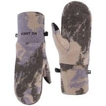 Pileup Wool Fleece Mittens - Mtn Camo Moonstone