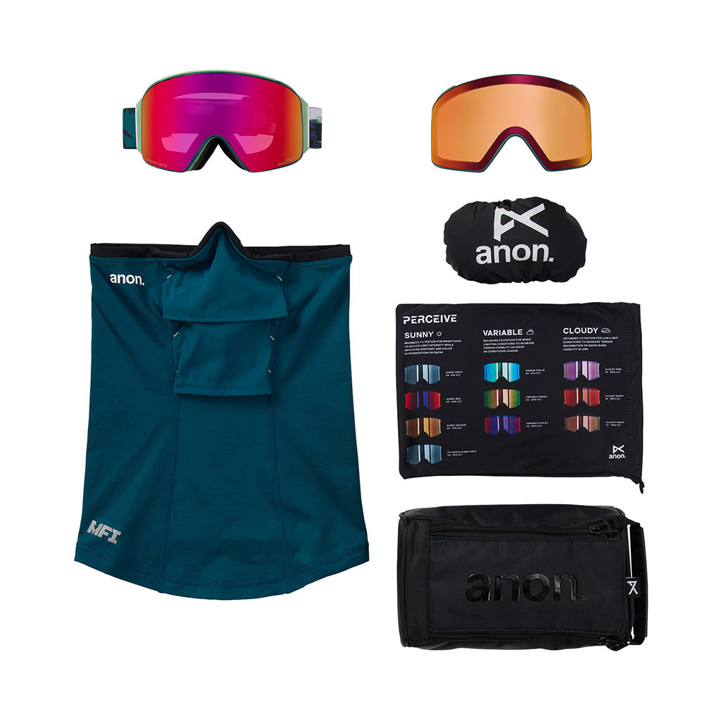 M4 (Cylindrical) - Goggle w/Spare Lens & Neckwarmer