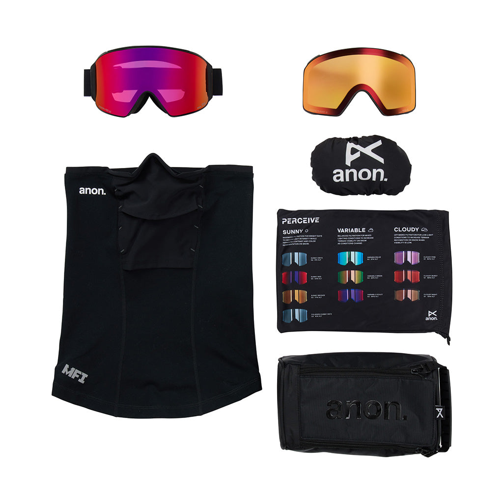 M4 (Cylindrical) - Goggle w/Spare Lens & Neckwarmer