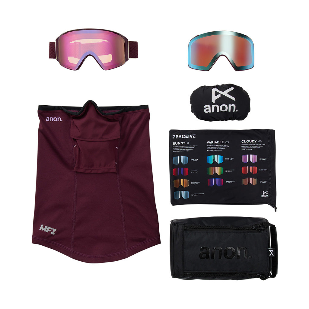 M4S (Cylindrical) - Goggle w/Spare Lens & Neckwarmer