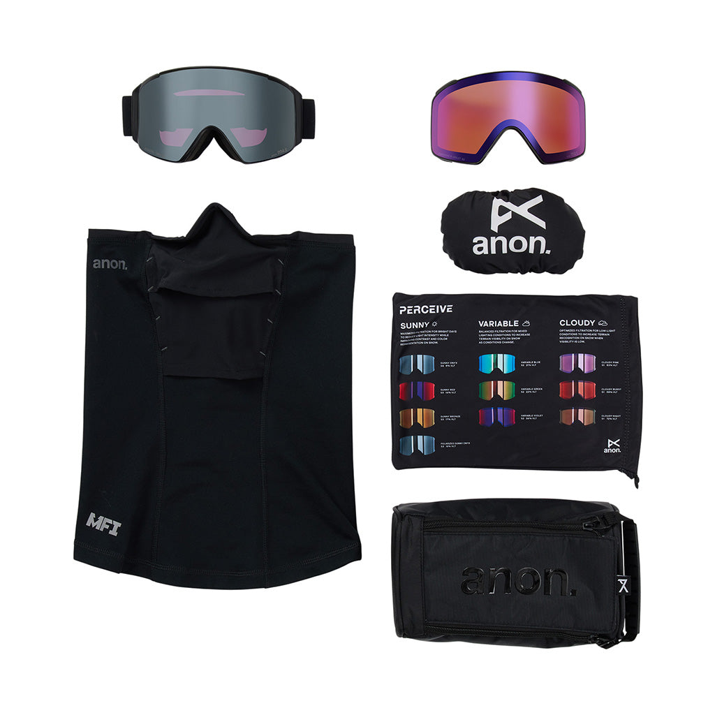 M4S (Cylindrical) - Goggle w/Spare Lens & Neckwarmer
