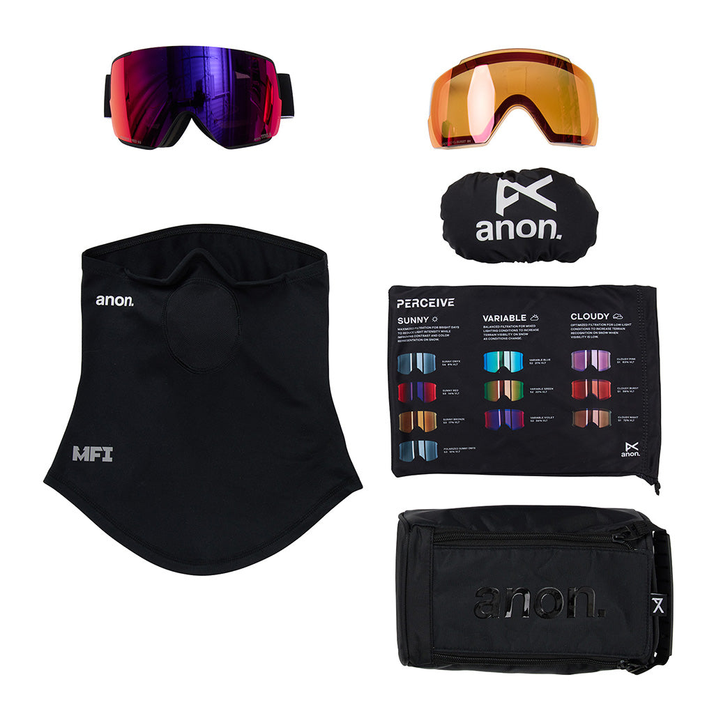 M5S Low Bridge - Goggle w/Spare Lens & Neckwarmer