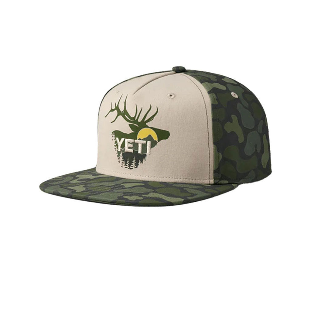 Sunrise Elk 5 Panel Flat Brim - Cap