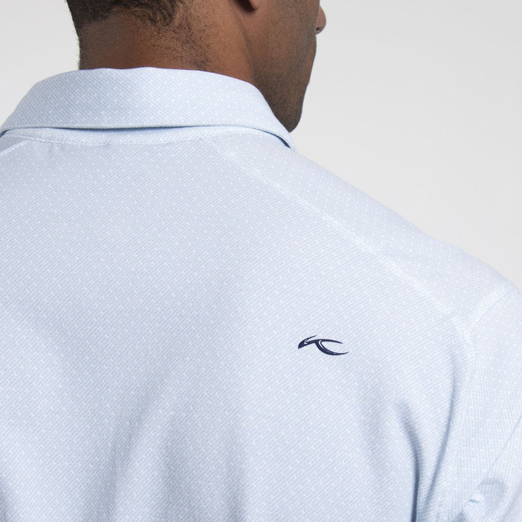 Hollow Pima Print S/S - Polo