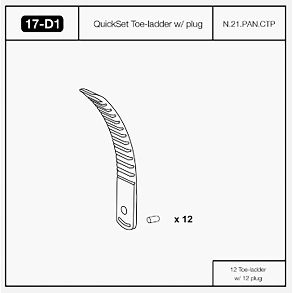Tq-N001-A - Qck Set Toe-Lddr Blk Os (17-D1) - Binding Spareparts