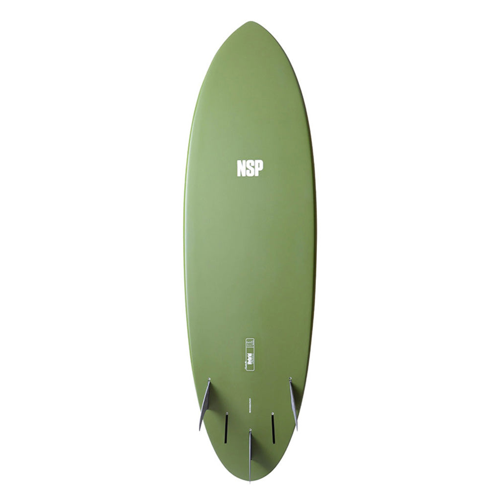 Elements HDT Hybrid 6'2 Olive FTU - Surfboard