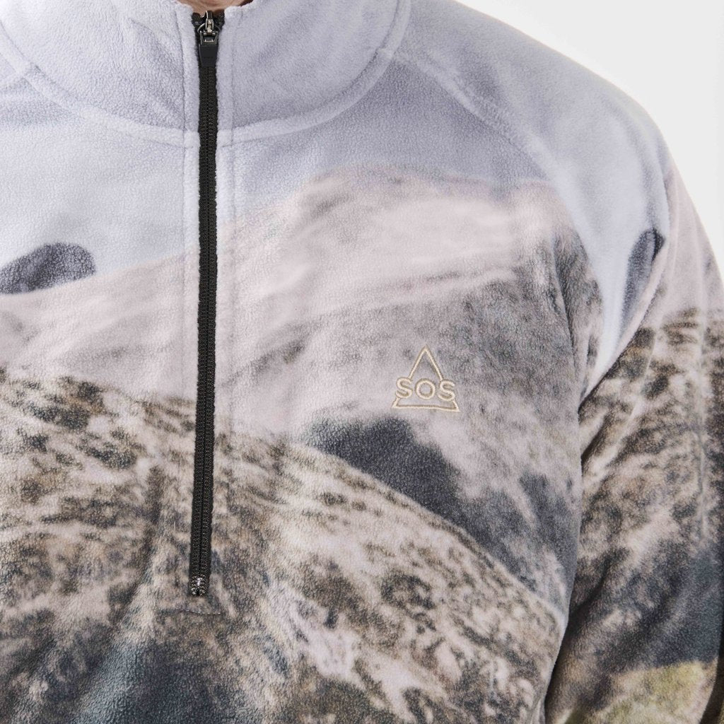 Exo M Printed Half Zip - Fleece