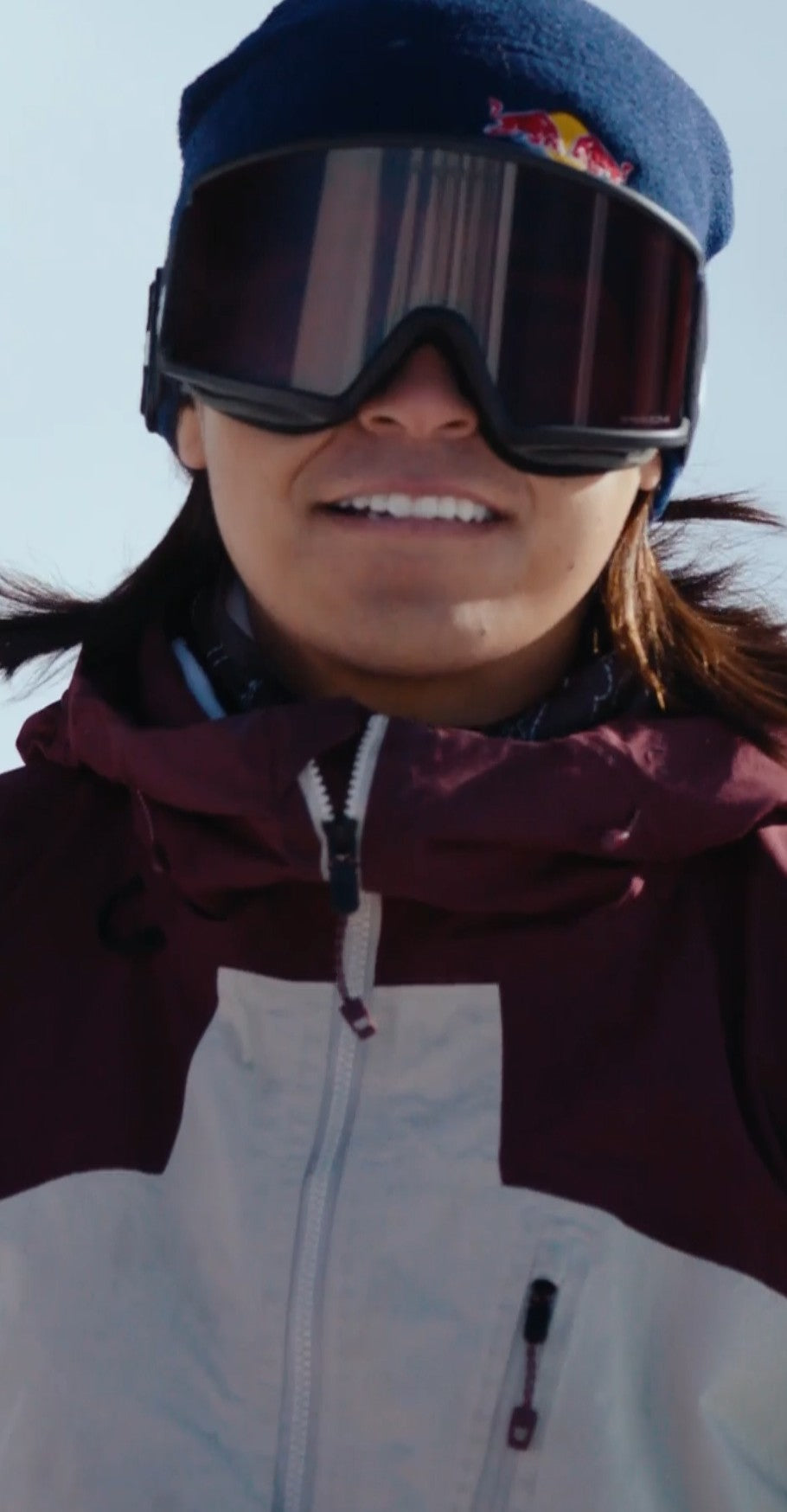 Snowboarder in Burton [ak] outerwear